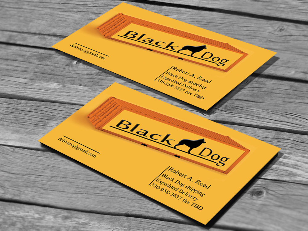 Business Card Design by jayam13 for black dog shipping | Design #3396536