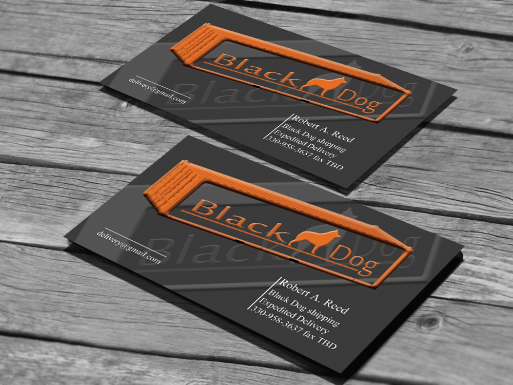 Business Card Design by jayam13 for black dog shipping | Design #3397987