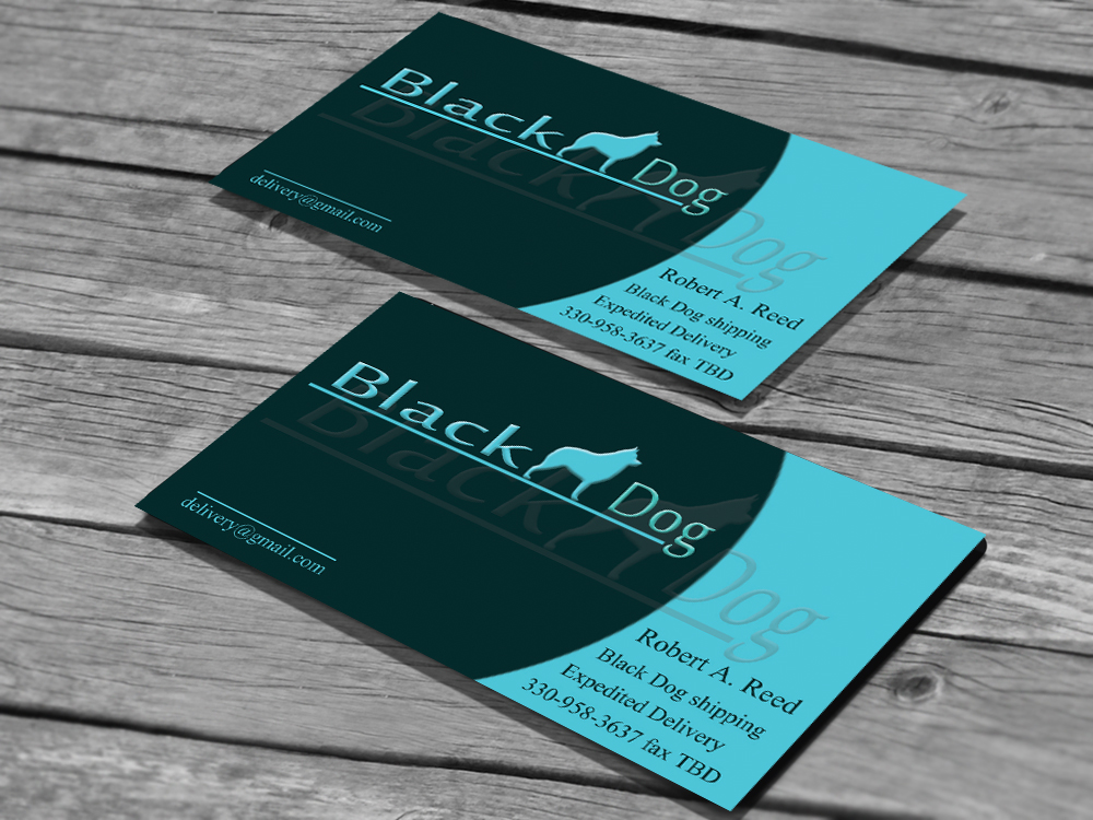 Business Card Design by jayam13 for black dog shipping | Design #3405359