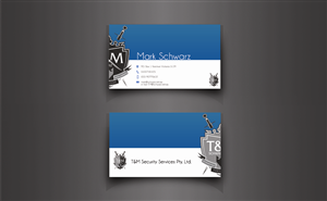 Business Card Design by a b c d sign