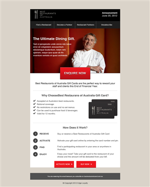 Diseño de Newsletter por Budi Tanrim para este proyecto | Diseño: #837061