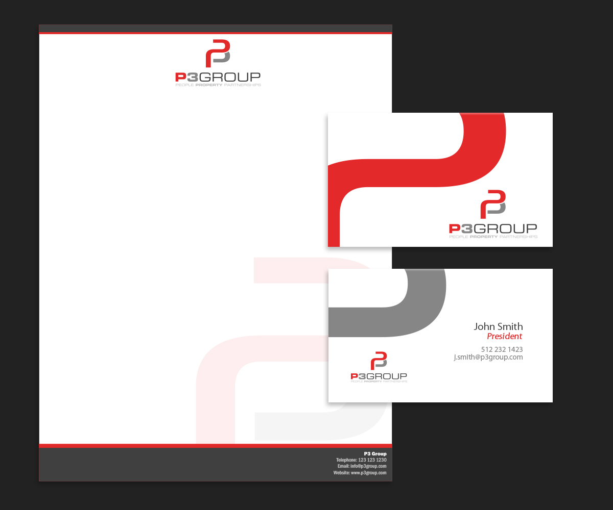 Schreibwaren-Design von ArtSamurai für P3 Group Ltd | Design #3402307