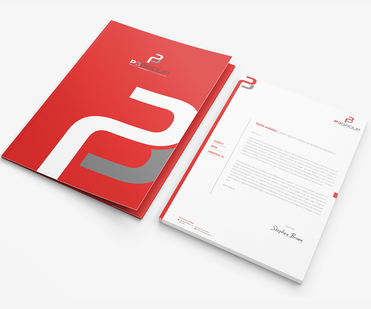 Stationery Design by Owtee-TheDreamer. for P3 Group Ltd | Design #3415497
