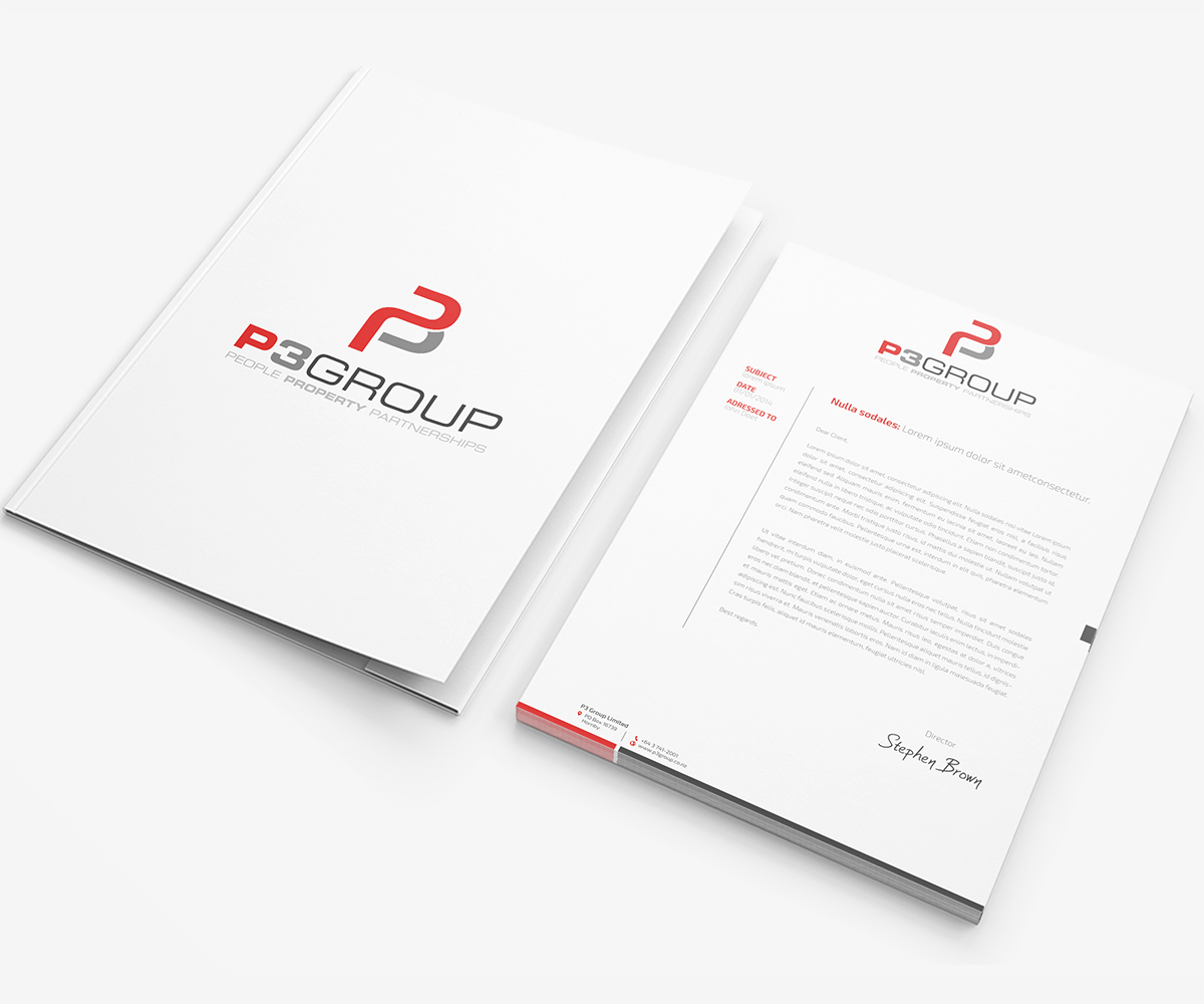 Schreibwaren-Design von Owtee-TheDreamer. für P3 Group Ltd | Design #3432851