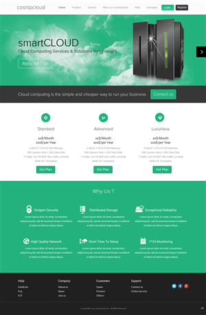 Web Design par pb pour 92CLOUD TECHNOLOGY CO., LIMITED | Design : #3501566