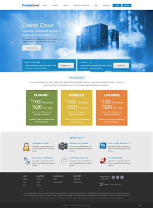 Web Design par pb pour 92CLOUD TECHNOLOGY CO., LIMITED | Design : #3501568