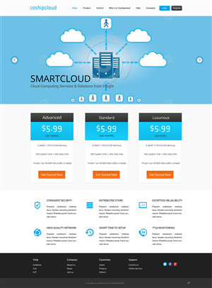 Web Design par pb pour 92CLOUD TECHNOLOGY CO., LIMITED | Design : #3501570