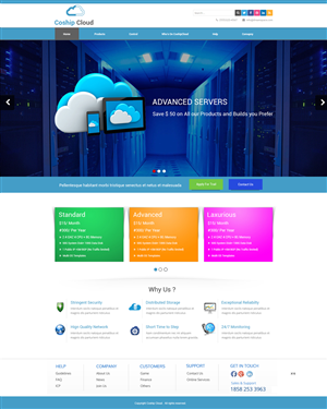 Web Design par pb pour 92CLOUD TECHNOLOGY CO., LIMITED | Design : #3501574