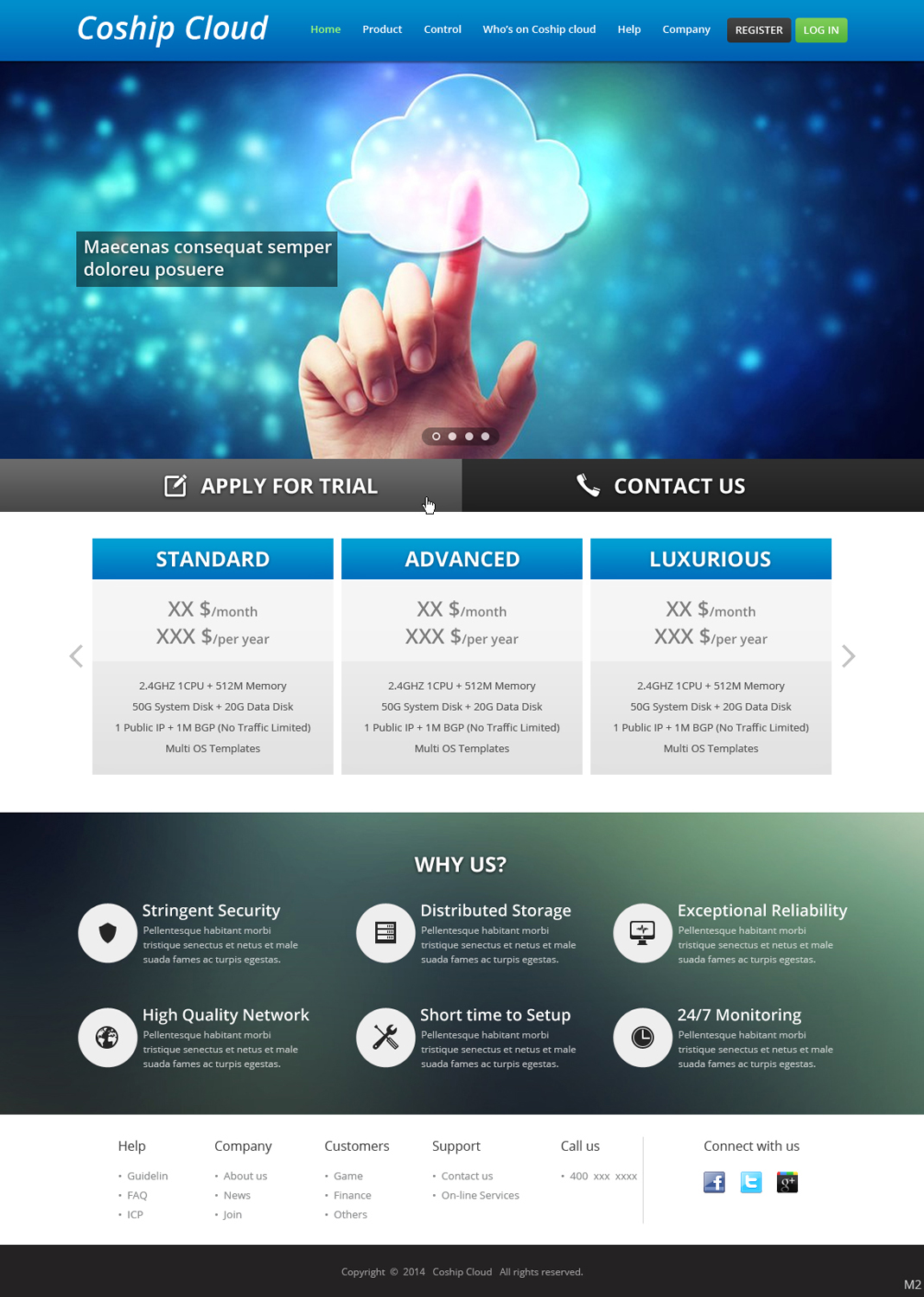 Web Design par pb pour 92CLOUD TECHNOLOGY CO., LIMITED | Design #3501582