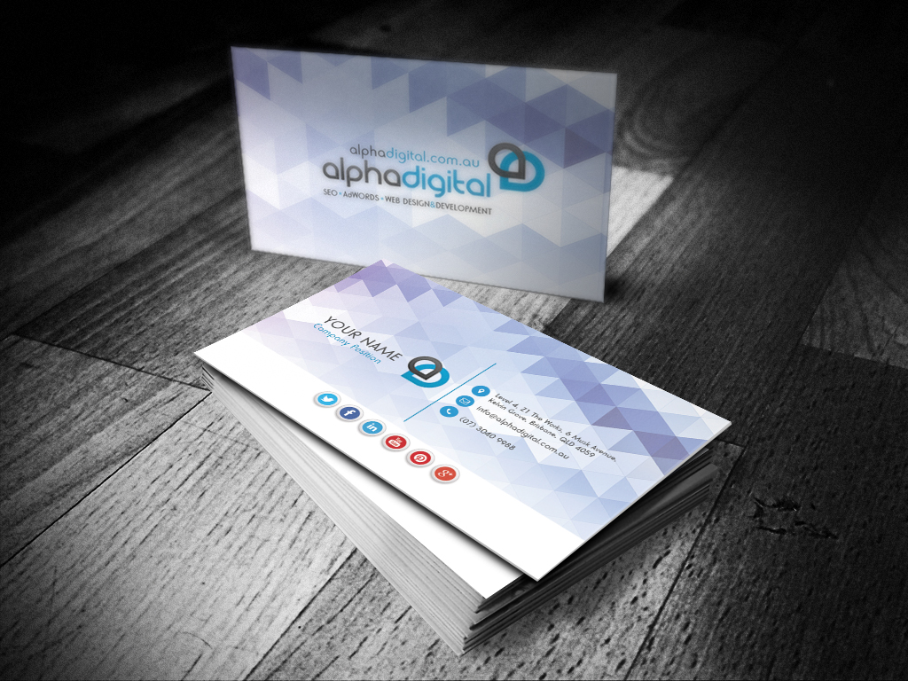 Diseño de Tarjeta de Presentación por Cyanide Design para Alpha Digital | Diseño #3404707
