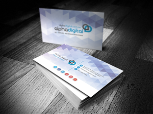 Business Card Design by Cyanide Design for Alpha Digital | Design: #3404707