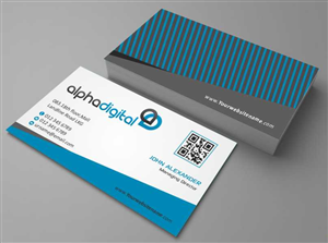 Business Card Design by AwsomeD for Alpha Digital | Design: #3402043