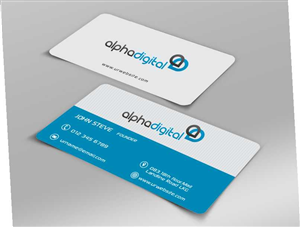 Business Card Design by AwsomeD for Alpha Digital | Design: #3402047