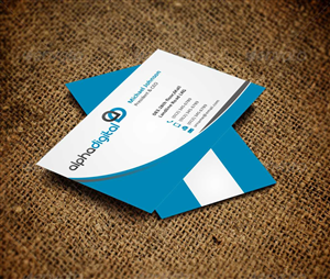 Business Card Design by AwsomeD for Alpha Digital | Design: #3402048