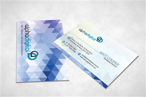 Business Card Design by diRtY.EMM for Alpha Digital | Design: #3485711