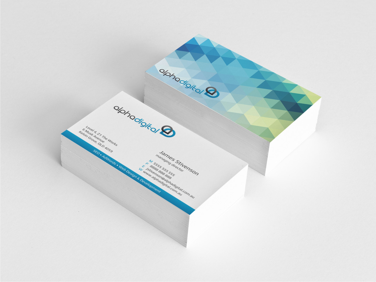 Design de Carte de Visite par Atvento Graphics pour Alpha Digital | Design #3402316