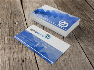 Business Card Design by HYPdesign for Alpha Digital | Design: #3426076