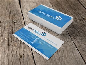 Business Card Design by HYPdesign for Alpha Digital | Design: #3426159