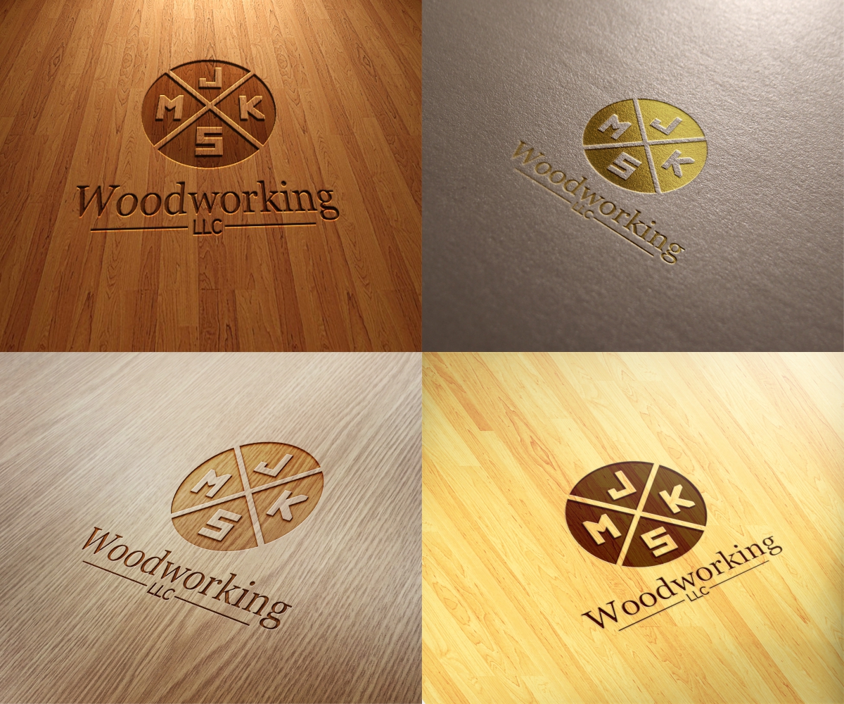 Logo Design by maverick for MJKS Woodworking LLC | Design #3424650