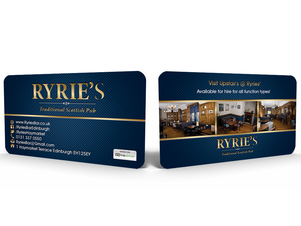 Business Card Design by Hardcore Design for Ryrie's | Design #3401798