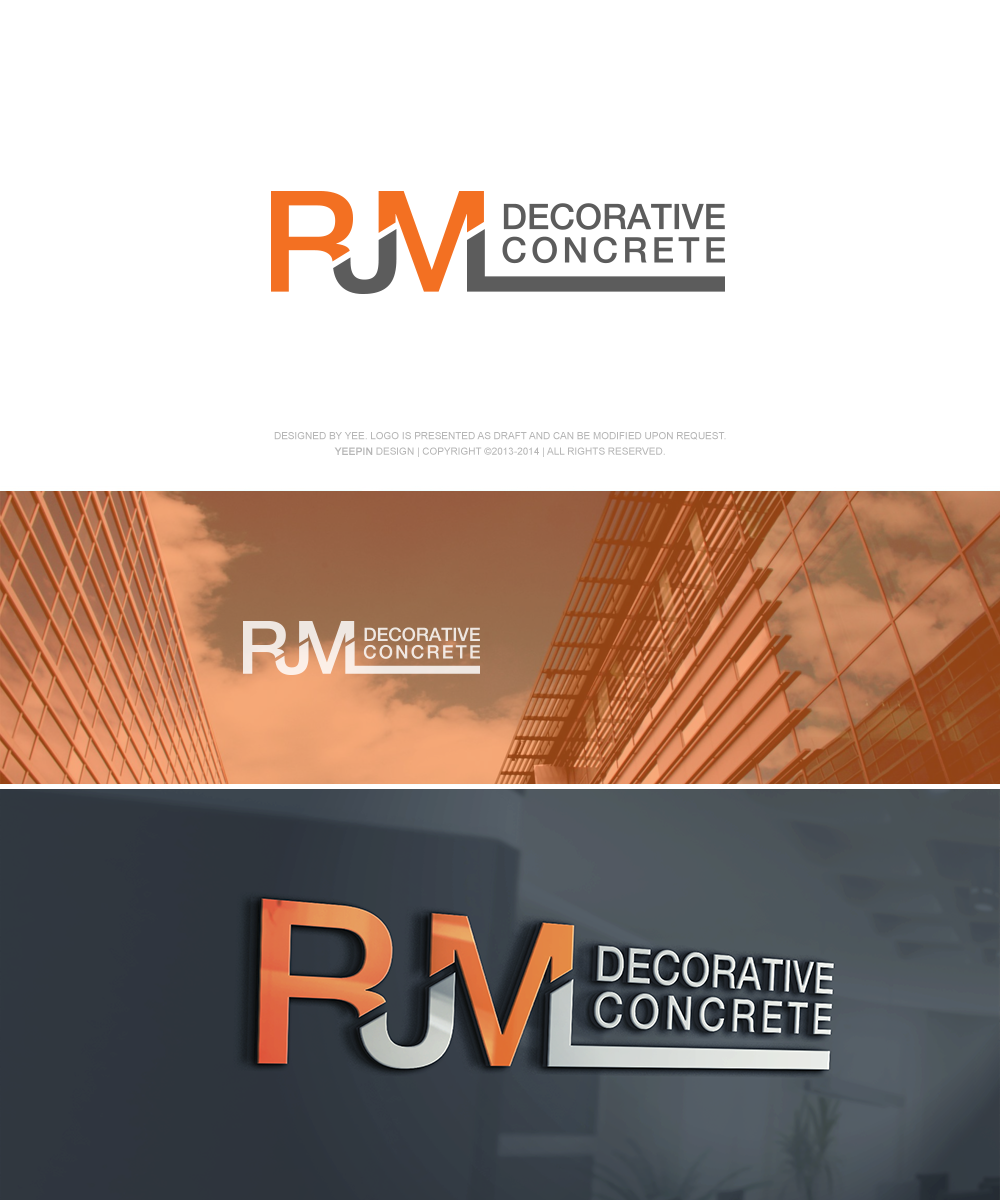Diseño de Logo por Benjamin para RJML Decorative Concrete | Diseño #3434325