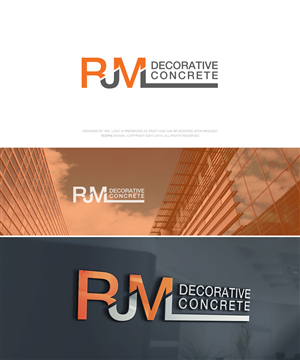 Logo Design by Benjamin for RJML Decorative Concrete | Design: #3434325