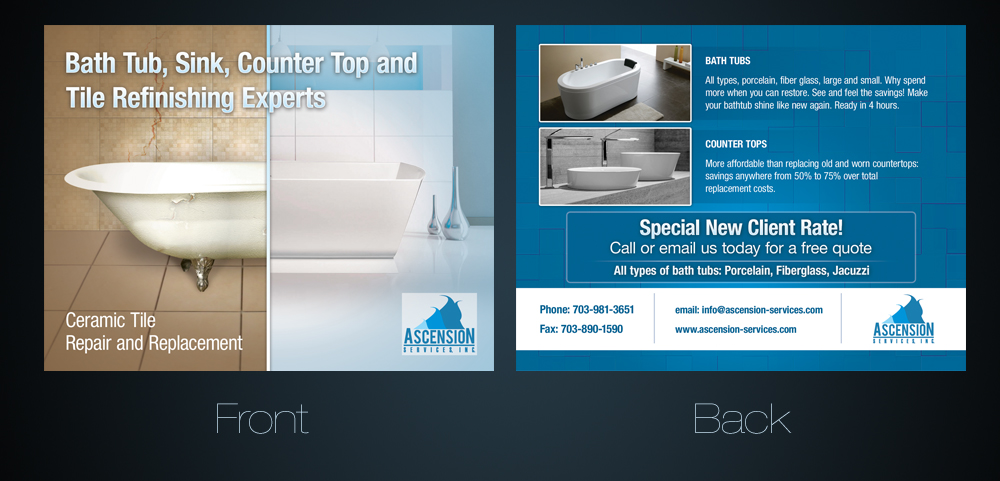 Postcard Design by Sreechand for Ascension Services, Inc. | Design #3489531