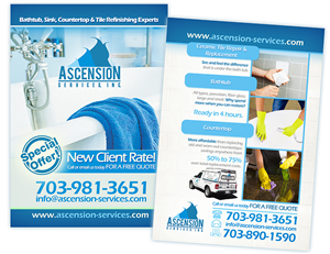 Diseño de Postal por creationz2011 para Ascension Services, Inc. | Diseño: #3501128