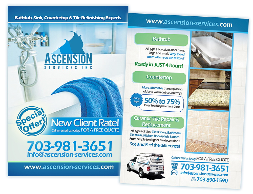 Postkarten-Design von creationz2011 für Ascension Services, Inc. | Design #3547827