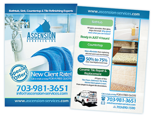 Diseño de Postal por creationz2011 para Ascension Services, Inc. | Diseño: #3550670