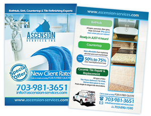 Diseño de Postal por creationz2011 para Ascension Services, Inc. | Diseño: #3550857