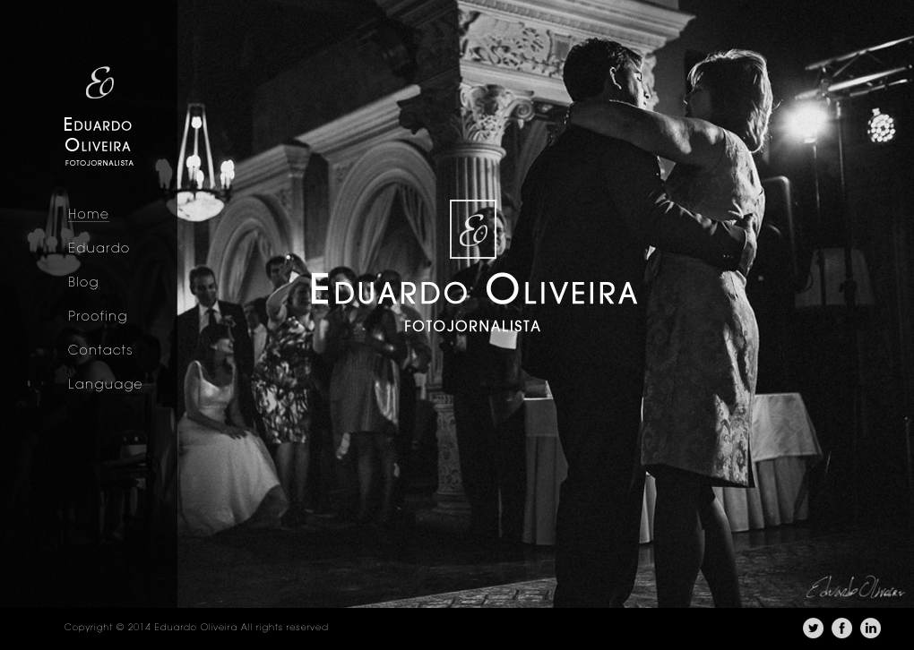 Design Wordpress par JM pour Eduardo Oliveira | Fotojornalista | Design #3412649