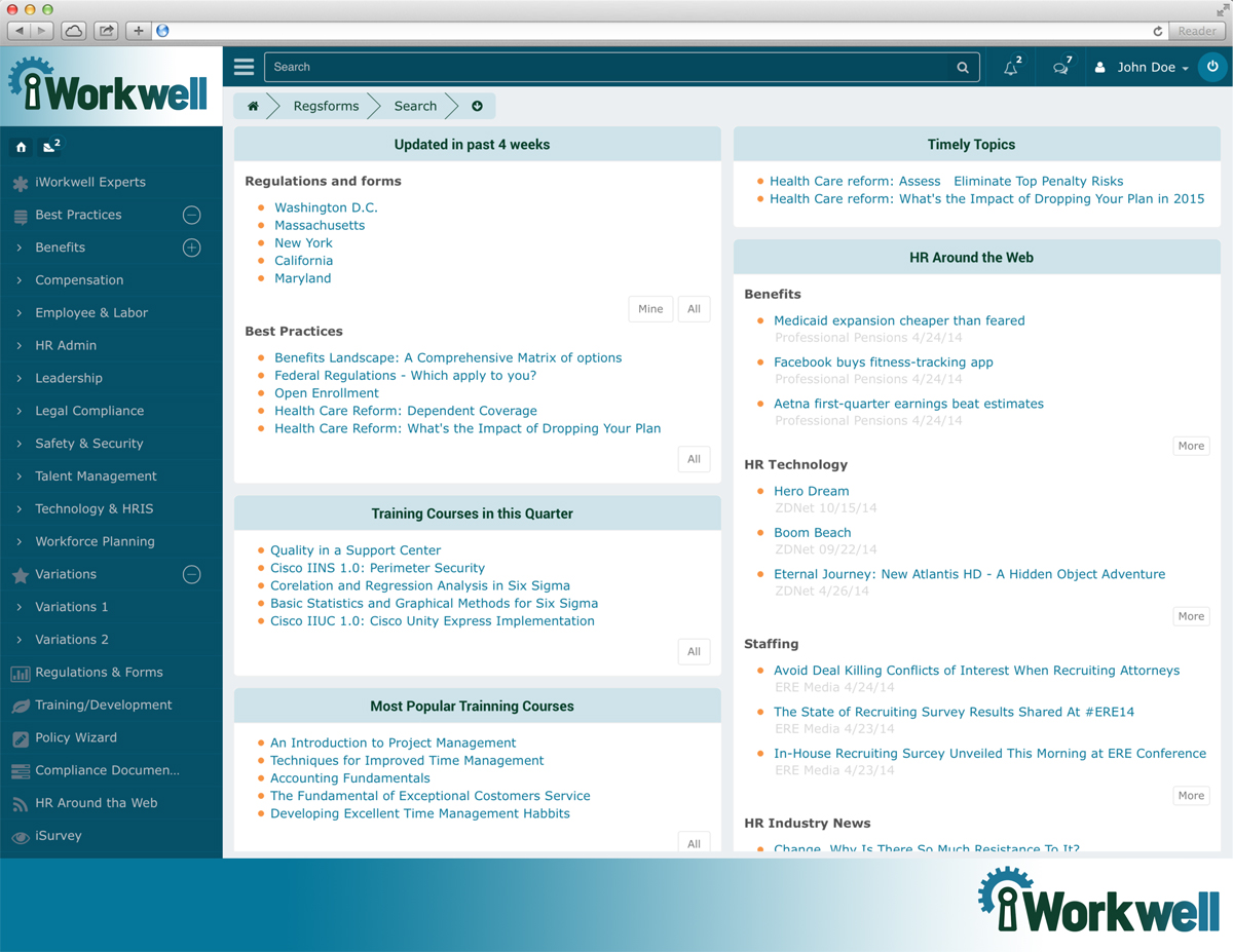 Logo Design by ELOISE LIND for iWorkwell, Inc. | Design #4151852
