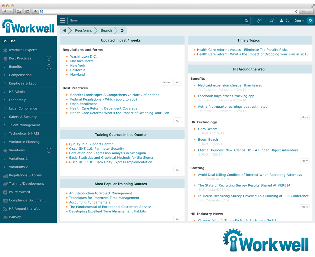 Logo Design by ELOISE LIND for iWorkwell, Inc. | Design #4176992