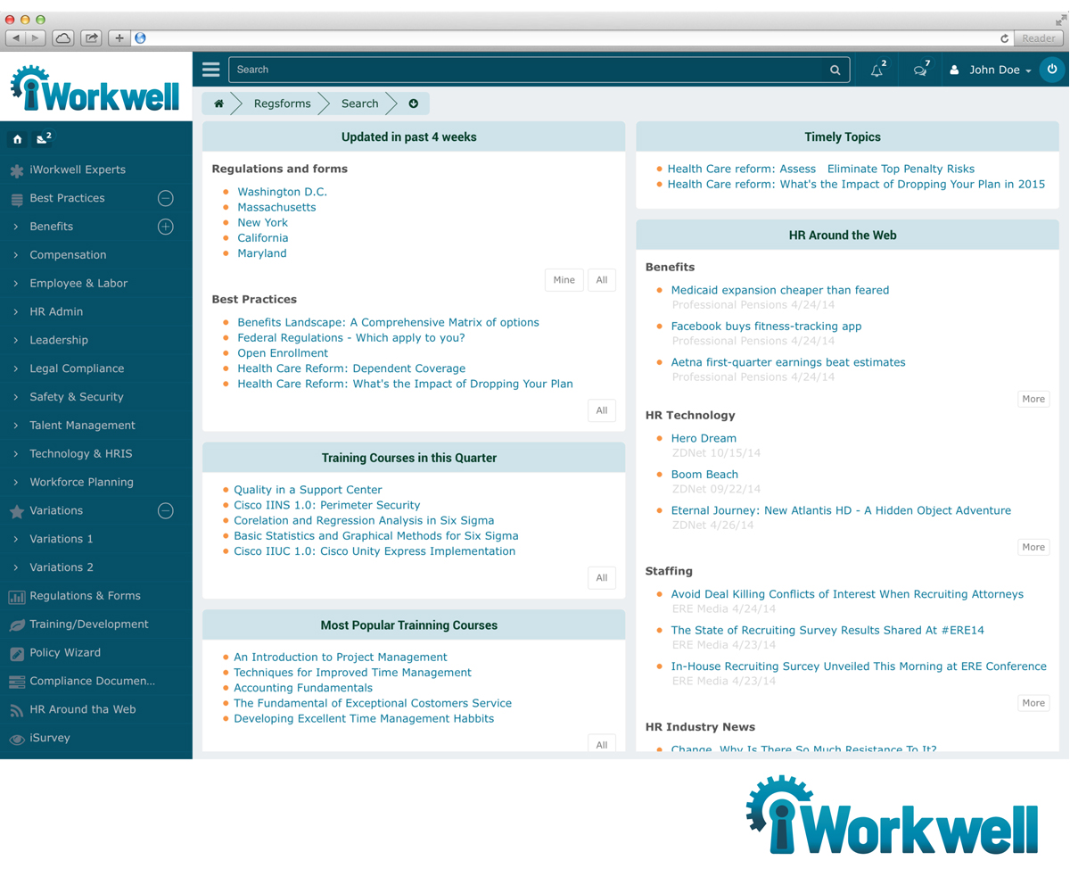 Logo Design by ELOISE LIND for iWorkwell, Inc. | Design #4181789