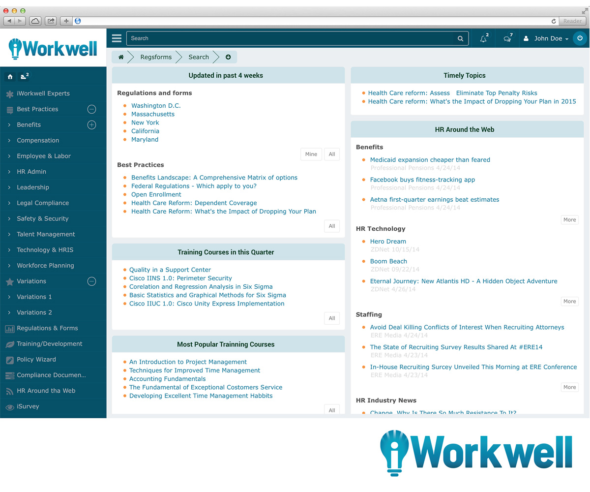 Diseño de Logo por ELOISE LIND para iWorkwell, Inc. | Diseño #4206097