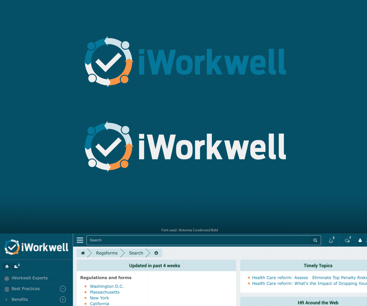 Logo Design by adieff for iWorkwell, Inc. | Design #4118408