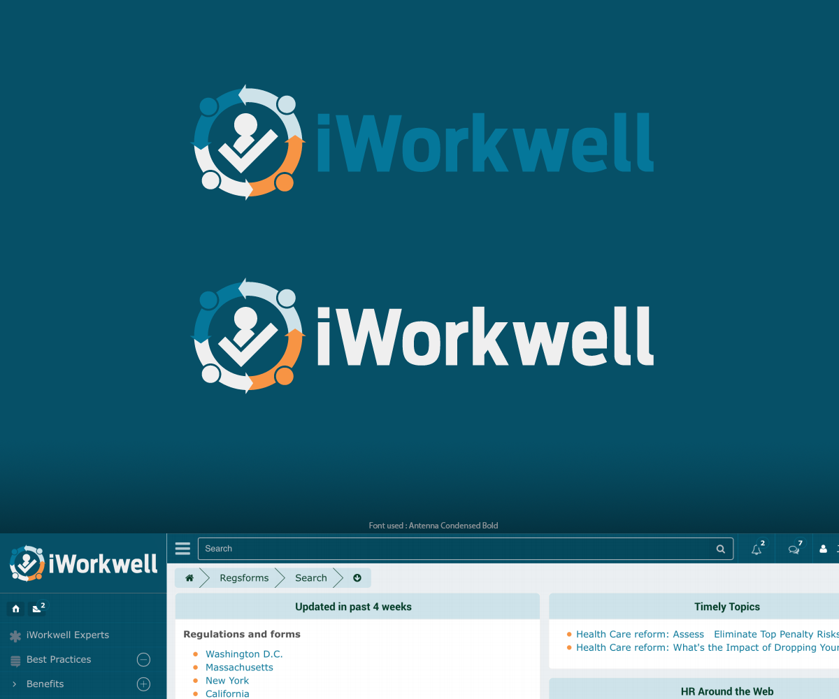 Logo Design by adieff for iWorkwell, Inc. | Design #4118455