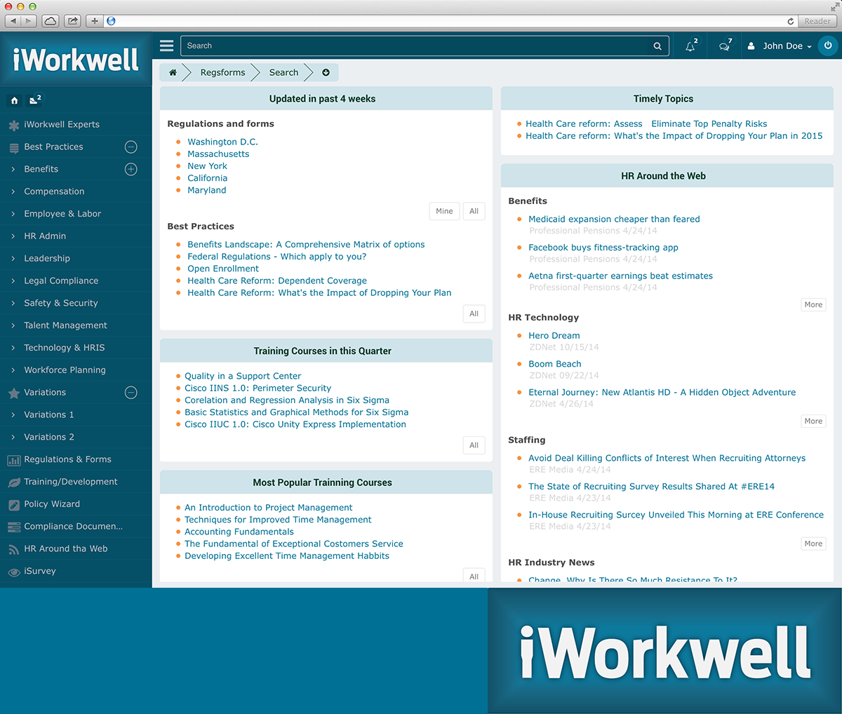 Logo Design by The Sign Works for iWorkwell, Inc. | Design #4254386