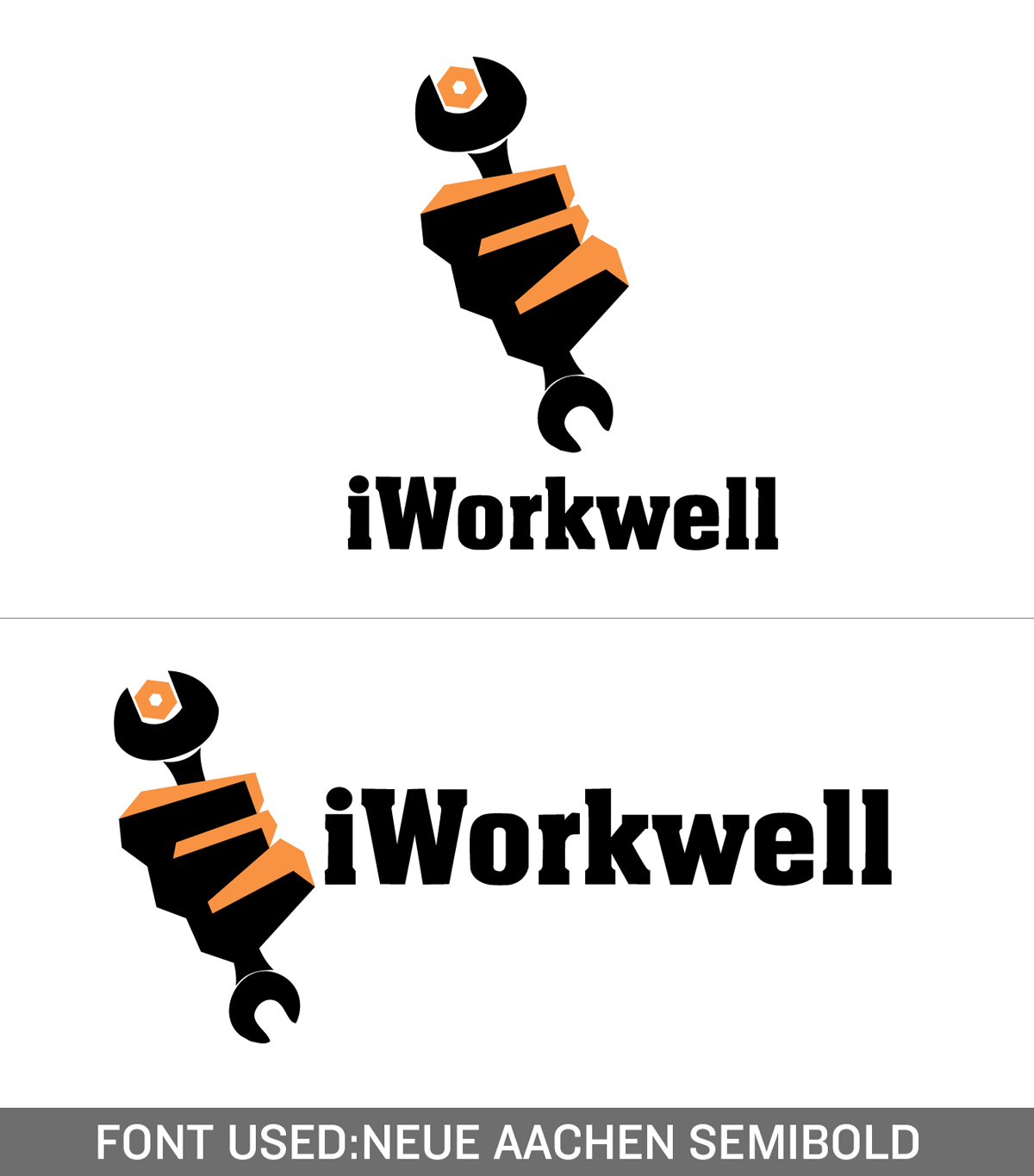 Logo Design by Vikram Nongmaithem for iWorkwell, Inc. | Design #4092657