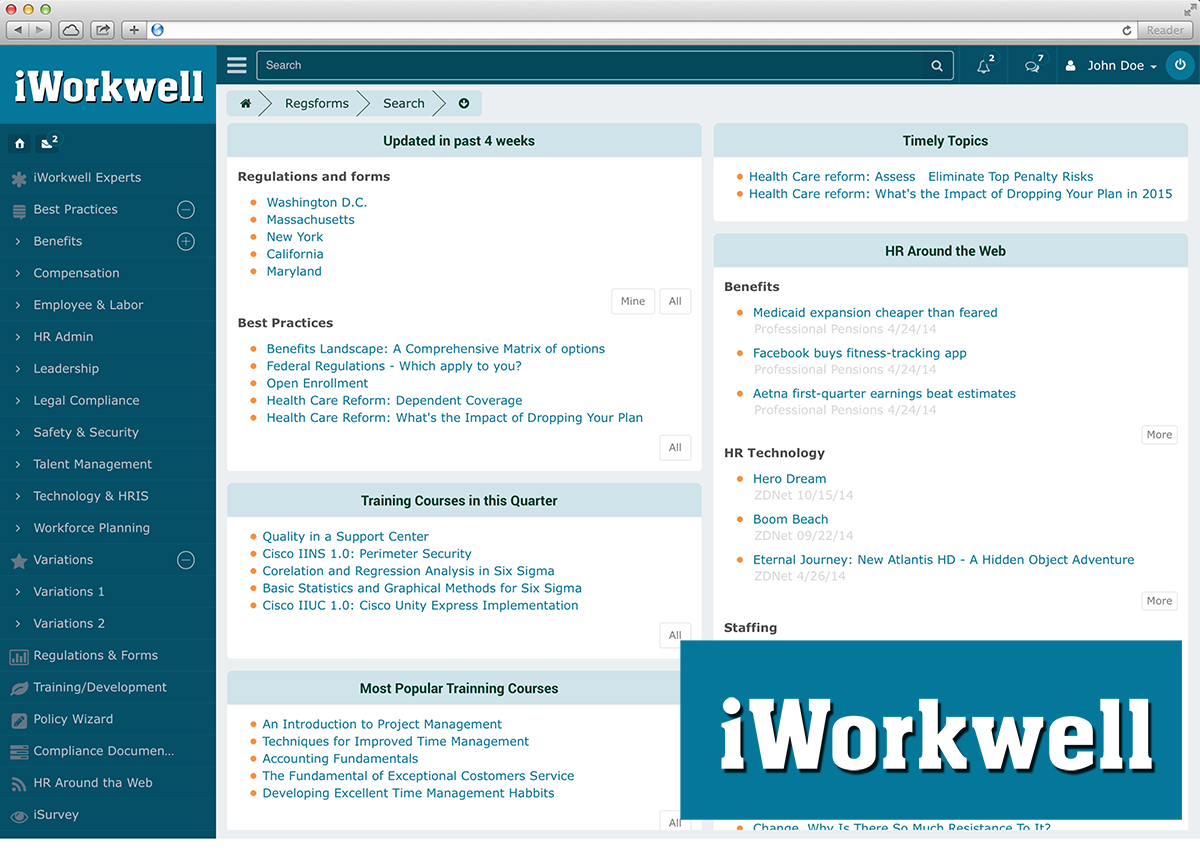 Logo Design by YasseralwanOIHS for iWorkwell, Inc. | Design #4042613