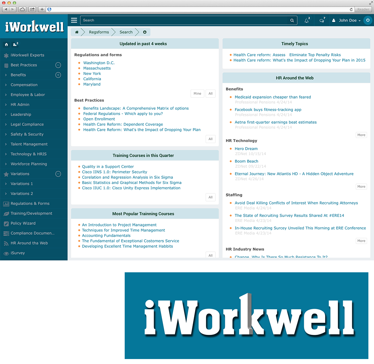 Logo Design by YasseralwanOIHS for iWorkwell, Inc. | Design #4102068