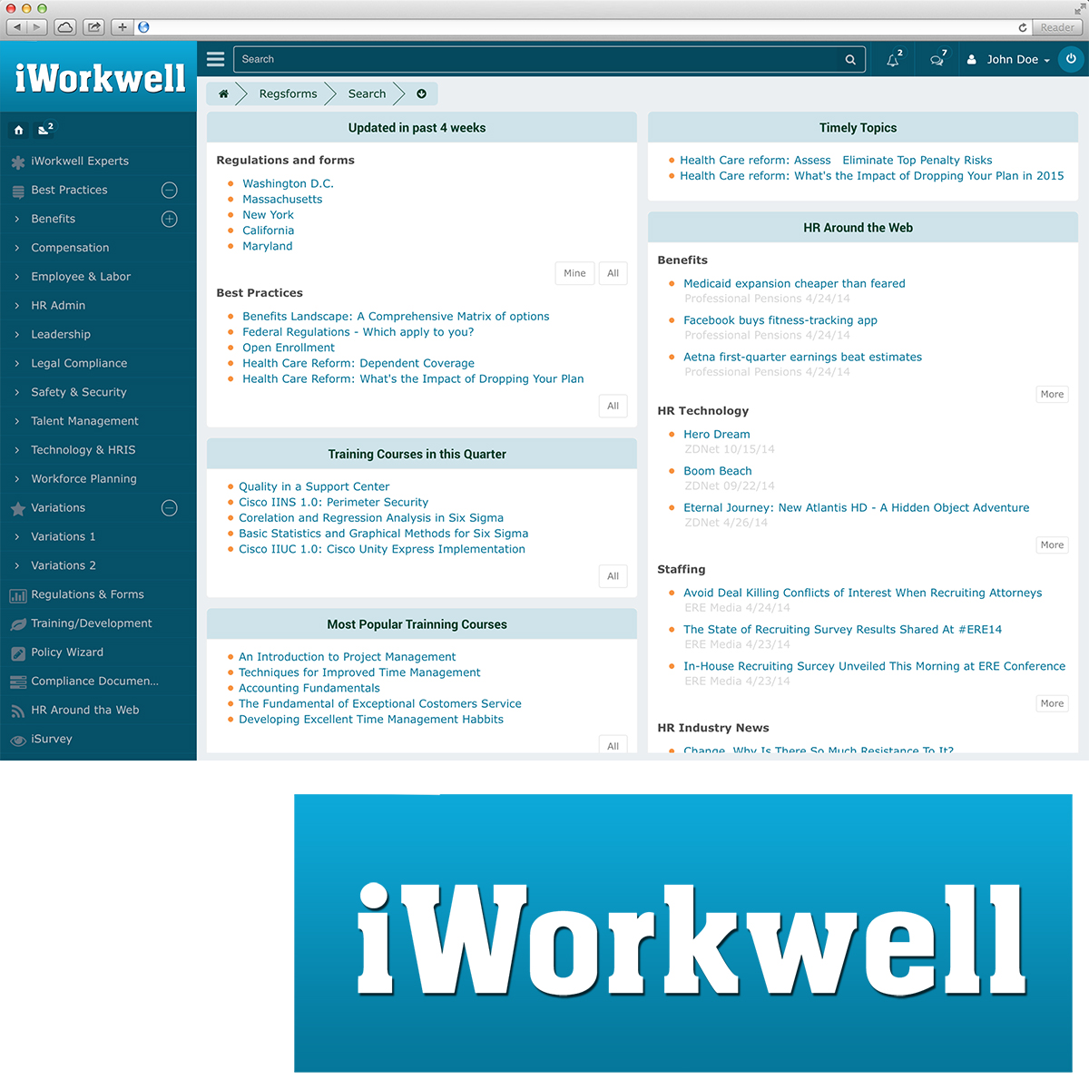 Logo Design by YasseralwanOIHS for iWorkwell, Inc. | Design #4125568