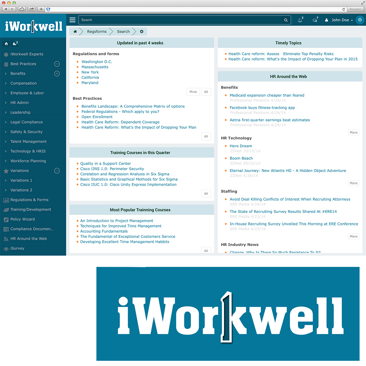 Logo Design by YasseralwanOIHS for iWorkwell, Inc. | Design #4125573