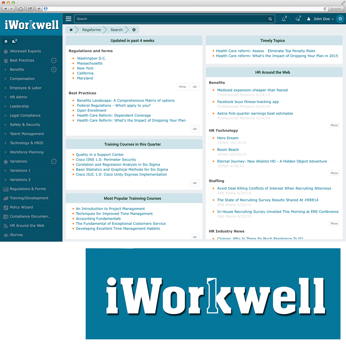Logo Design by YasseralwanOIHS for iWorkwell, Inc. | Design #4125609