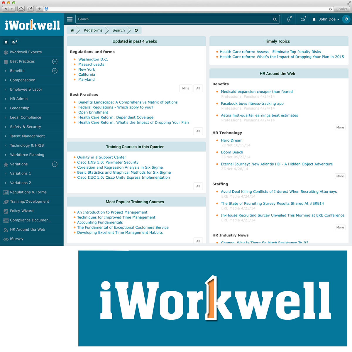 Logo Design by YasseralwanOIHS for iWorkwell, Inc. | Design #4125611