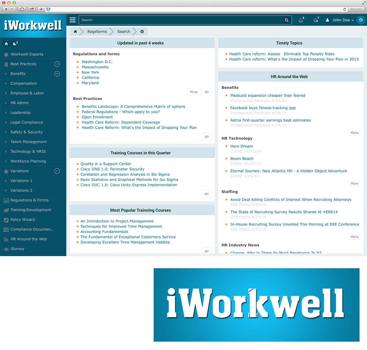 Logo Design by YasseralwanOIHS for iWorkwell, Inc. | Design #4132270