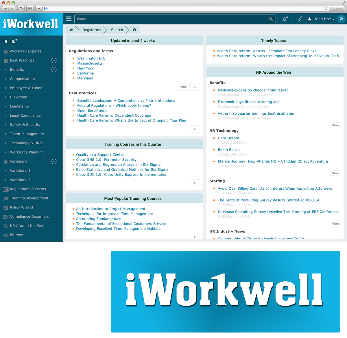 Logo Design by YasseralwanOIHS for iWorkwell, Inc. | Design #4132271