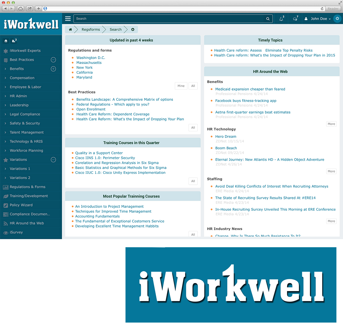 Logo Design by YasseralwanOIHS for iWorkwell, Inc. | Design #4132294