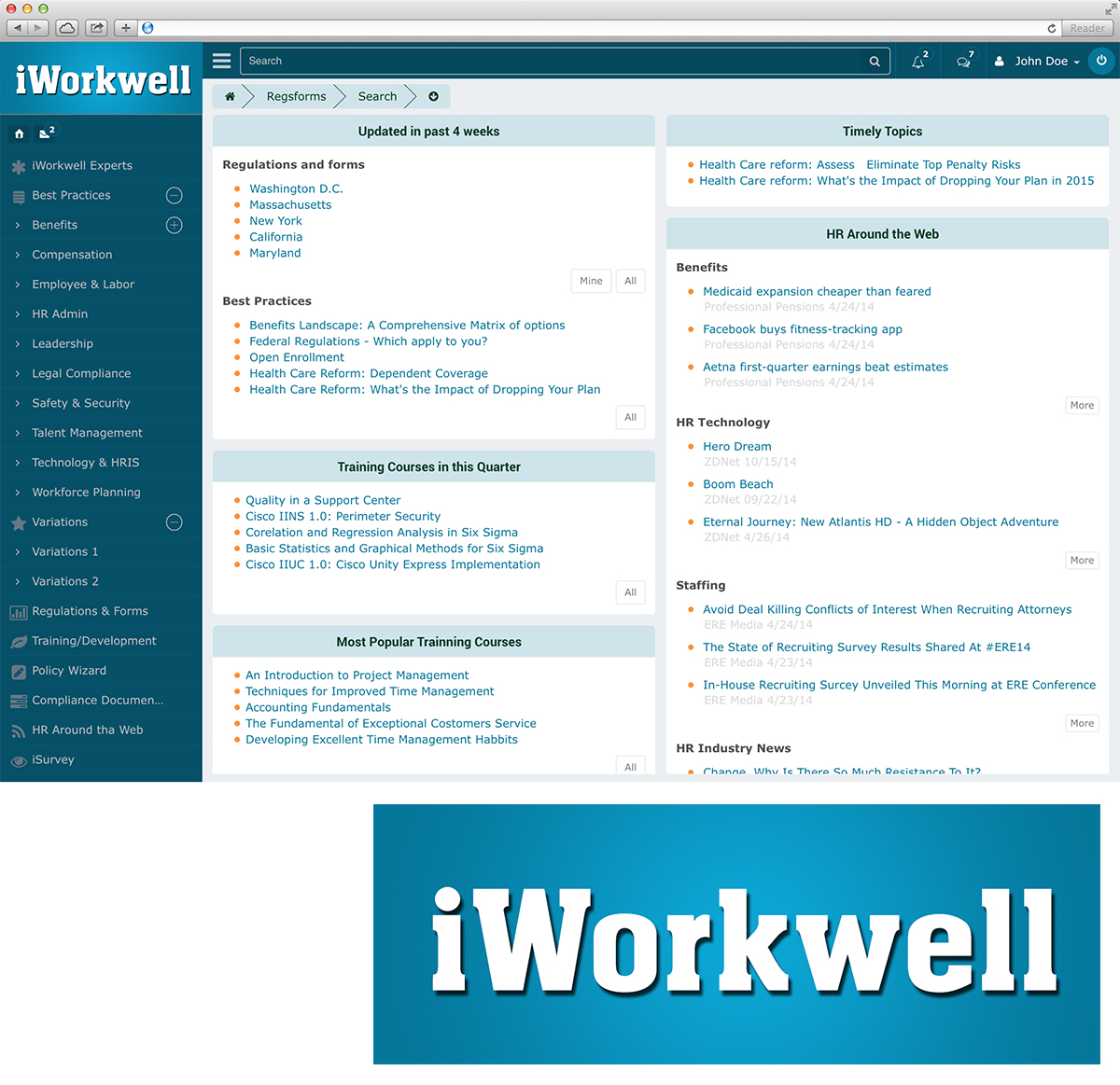Logo Design by YasseralwanOIHS for iWorkwell, Inc. | Design #4139978